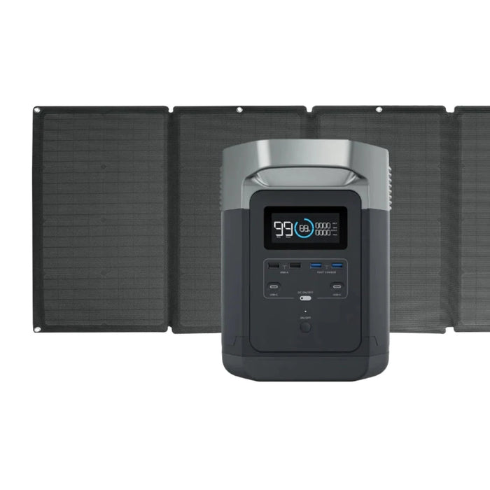 EcoFlow DELTA 1300 Solar Generator + 1x 160W Portable Solar Panel