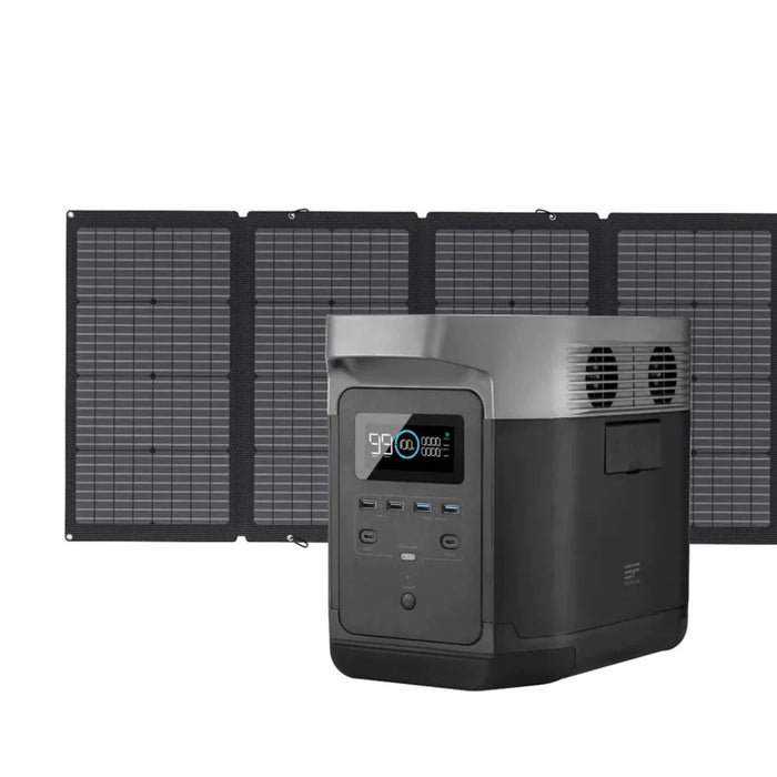 EcoFlow DELTA 1300 Solar Generator + 1x 220W Portable Solar Panel