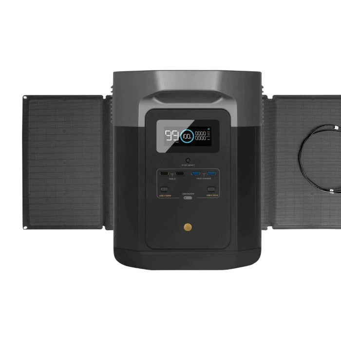 EcoFlow DELTA Max 1600 - 1612Wh Portable Power Station w/ 160-Watt Solar Panel