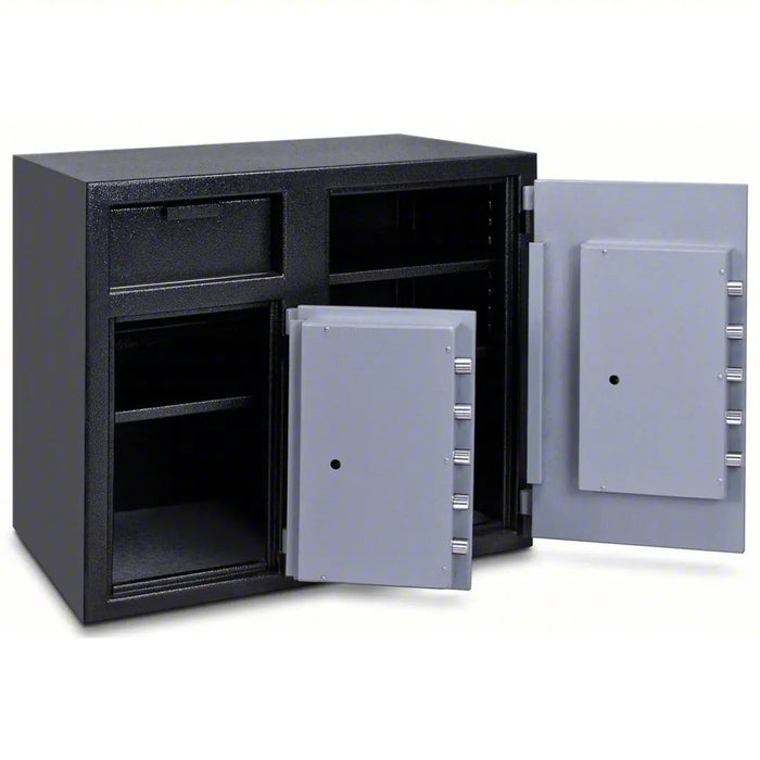 Mesa Safe Company Dual Chamber Depository Safe, 2.6 Left and 4.7 Right Interior Cubic feet, Black