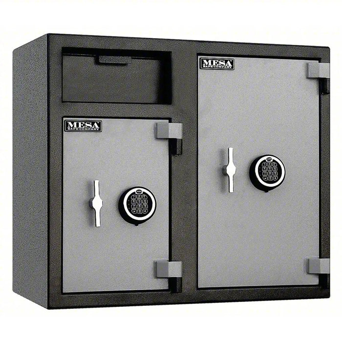 Mesa Safe Company Dual Chamber Depository Safe, 2.6 Left and 4.7 Right Interior Cubic feet, Black