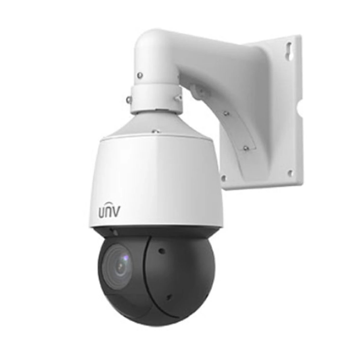 UNIVIEW 4MP PTZ IP Camera: IP67 Weatherproof, 25x Motorized Zoom, AI Autotracking, LightHunter Illumination, Wall Mount included.