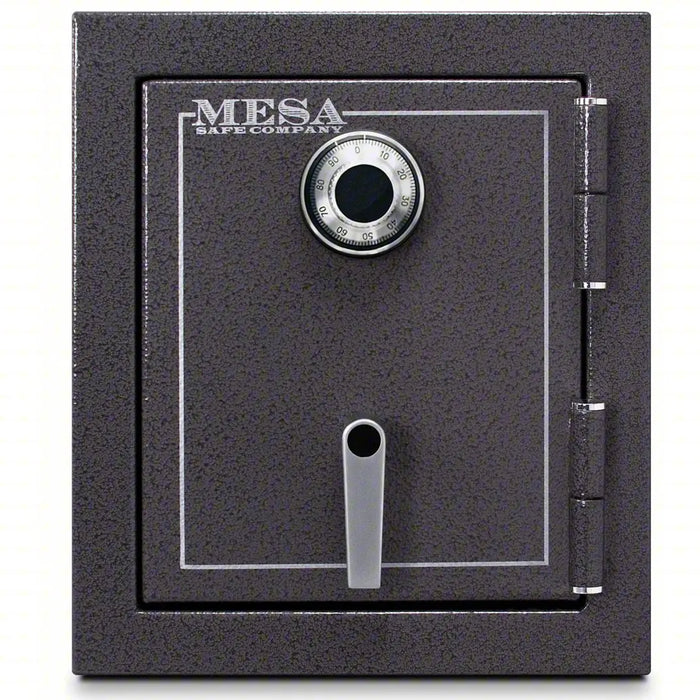 Mesa Safe Burglary and Fire Safe, Combination Lock, Dark Grey 139 lb Net Wt, 1.7 cu ft Capacity, 2 Hour Fire Rated 2 Story Impact Rating