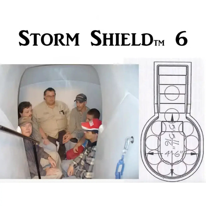 Kentucky CSI Storm Shield Tornado Shelters - SS6 - Underground Fiberglass - Family Shelters - 6-10 Occupants FEMA Approved