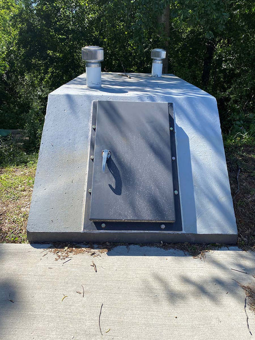 Mississippi Under ground Outdoor Concrete Slope front Storm Shelter