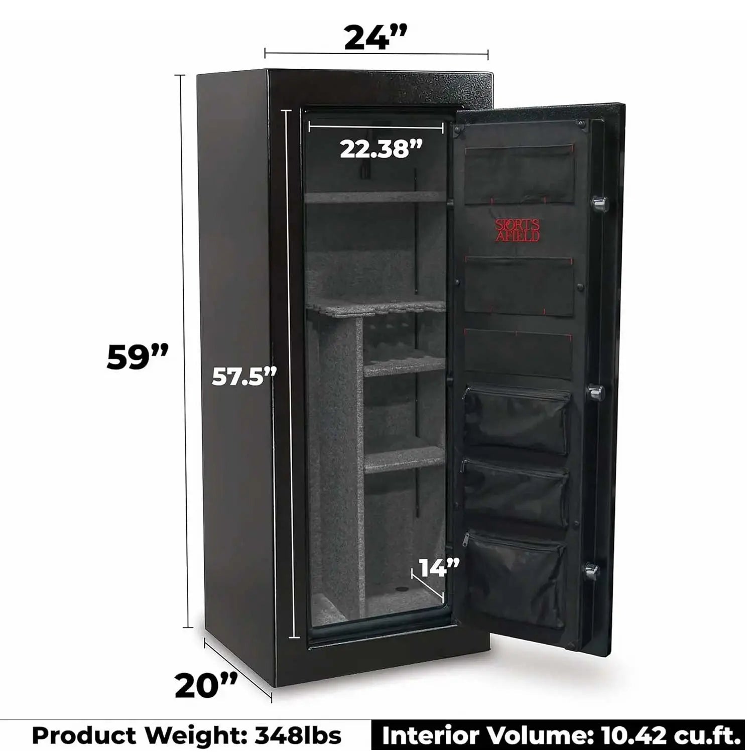 Sports Afield Gun Safes Preserve Series (24-Gun) - 45 Minute Fire Rating