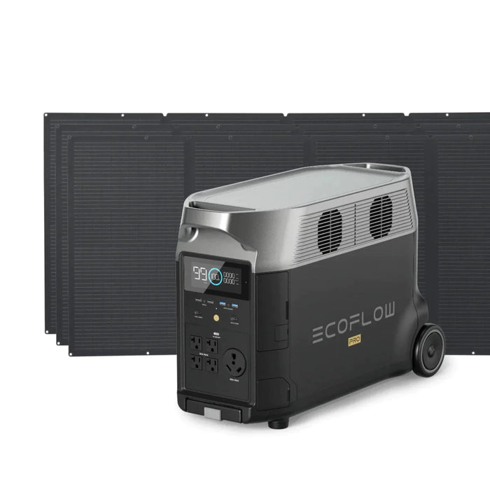 EcoFlow DELTA Pro Solar Generator + 1x 400W Portable Solar Panel
