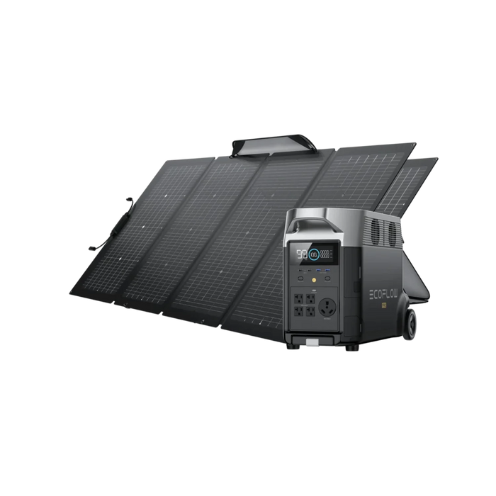 EcoFlow DELTA Pro Solar Generator + 1x 220W Portable Solar Panel