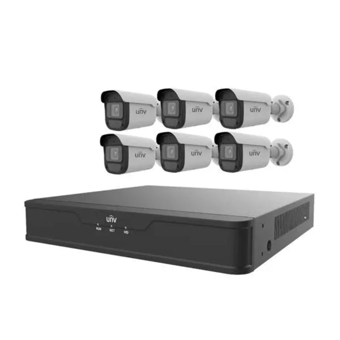 UNV 4 x 4MP Bullet IP Camera + 4K 4-Channel NVR + 1TB HDD Complete Video Surveillance Kit