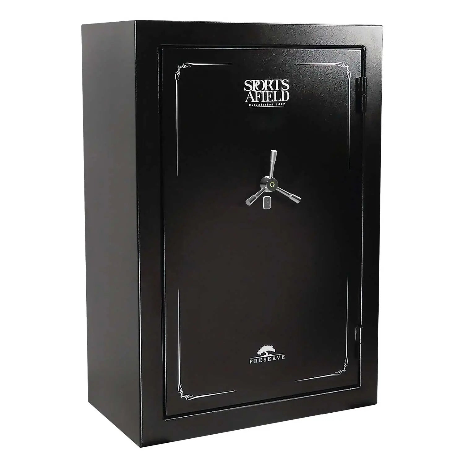 Sports Afield Gun Safes Preserve Series (40+8-Gun) SA5940P-GS Gloss Silver - 45 Minute Fire Rating