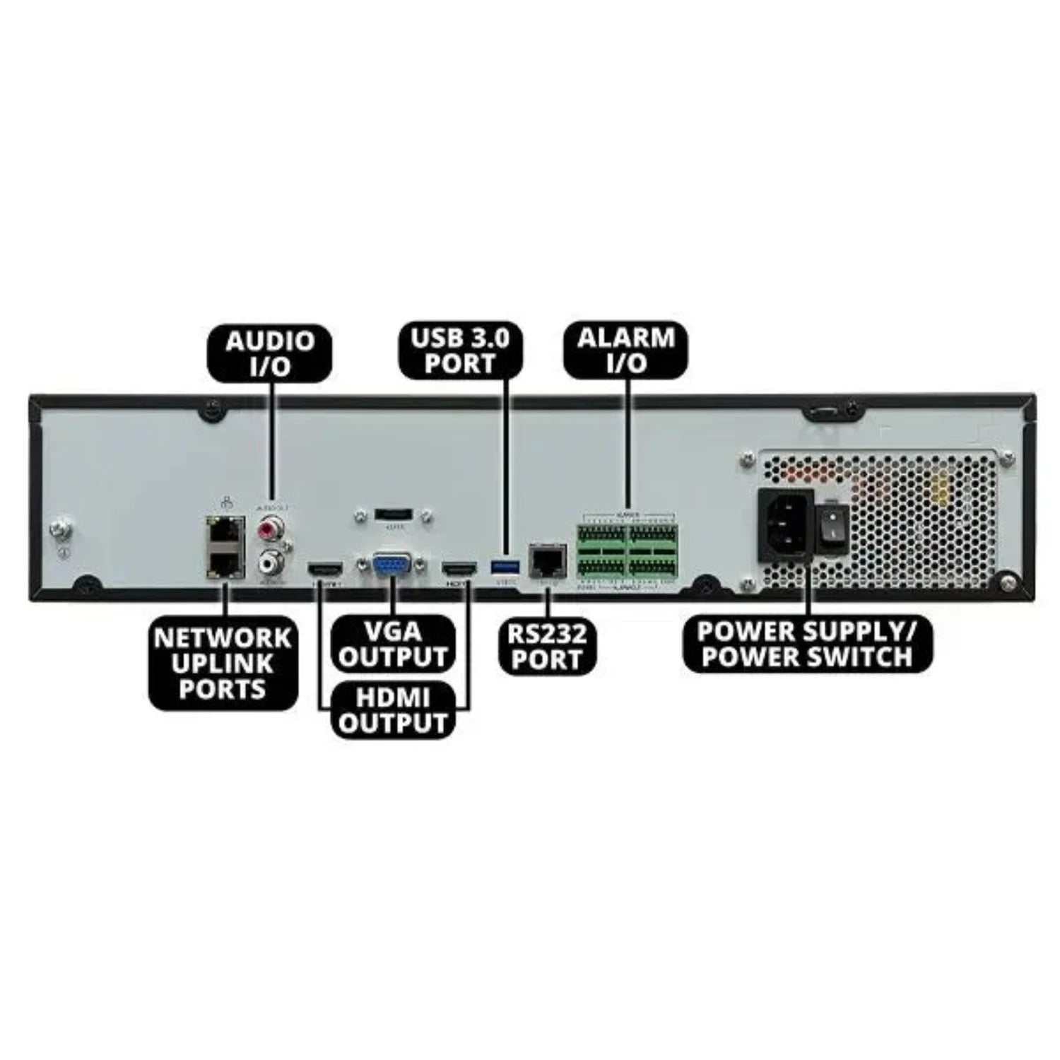 UNIVIEW 12MP 64-Channel NDAA-Compliant IP Network Video Recorder with 8 SATA Hard Drive Bays and RAID Data Protection