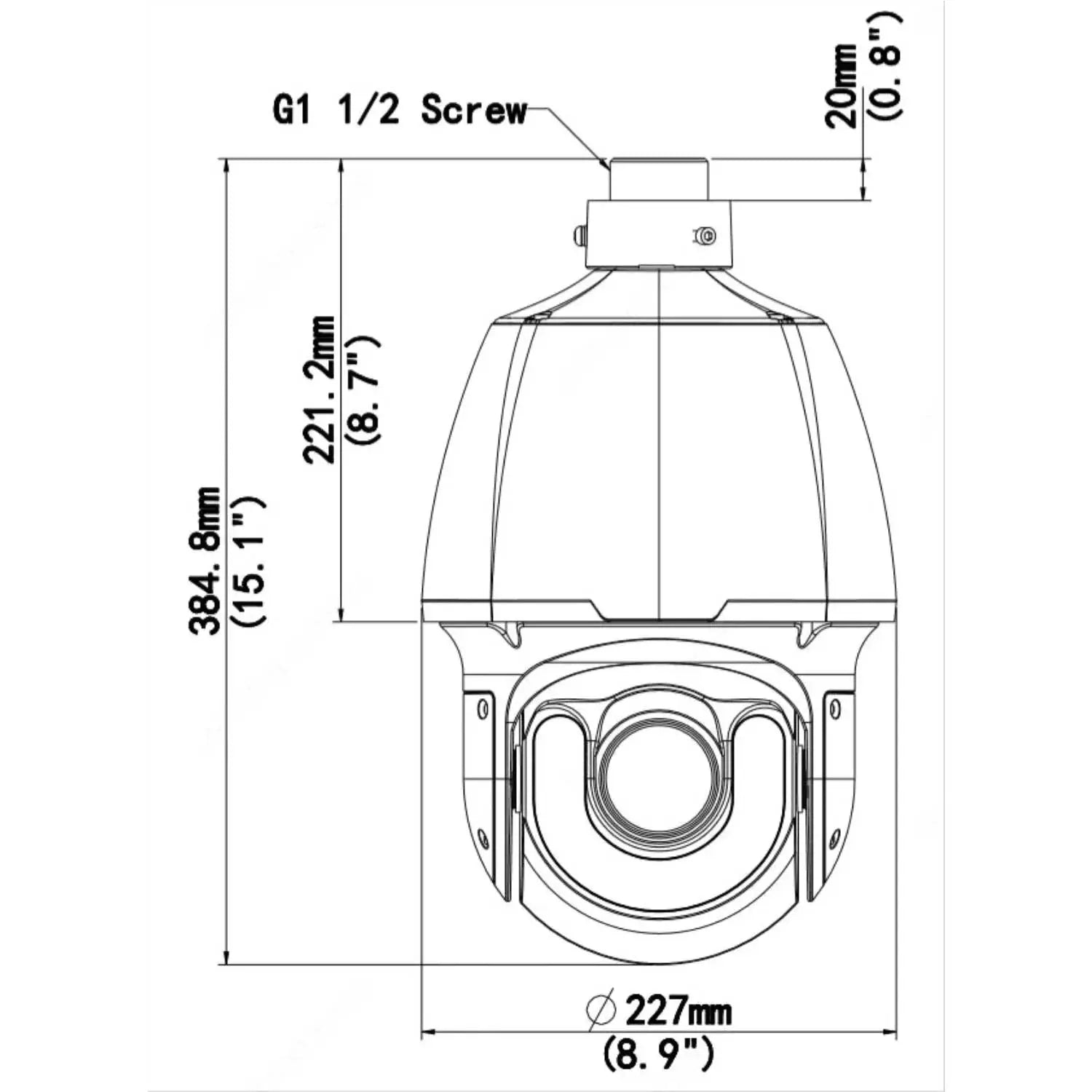 UNIVIEW 4K NDAA Compliant LightHunter Autotracking PTZ IP Security Camera with a 25x Motorized Zoom Lens