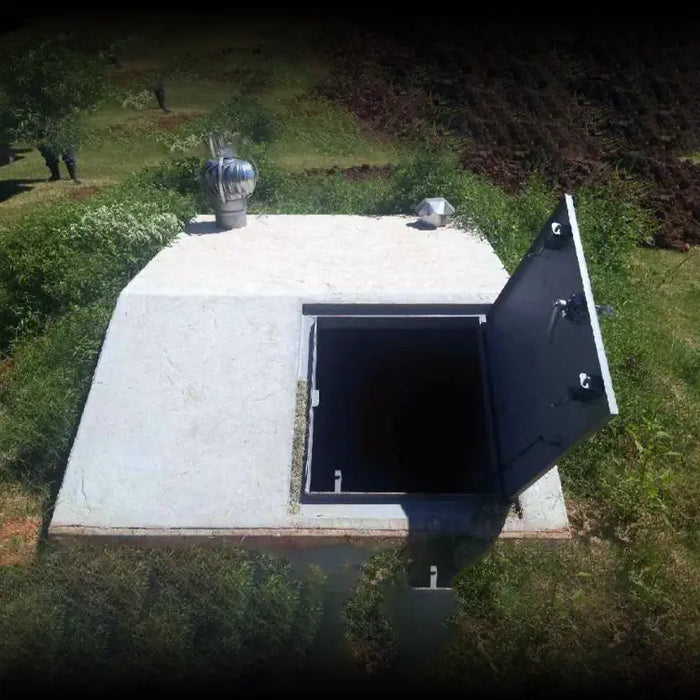 Illinois Storm Shelters - Concrete Underground Slope Top Storm Shelter