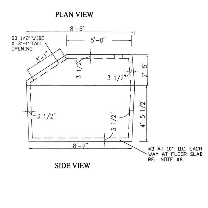 Illinois Storm Shelters - Concrete Underground Slope Top Storm Shelter