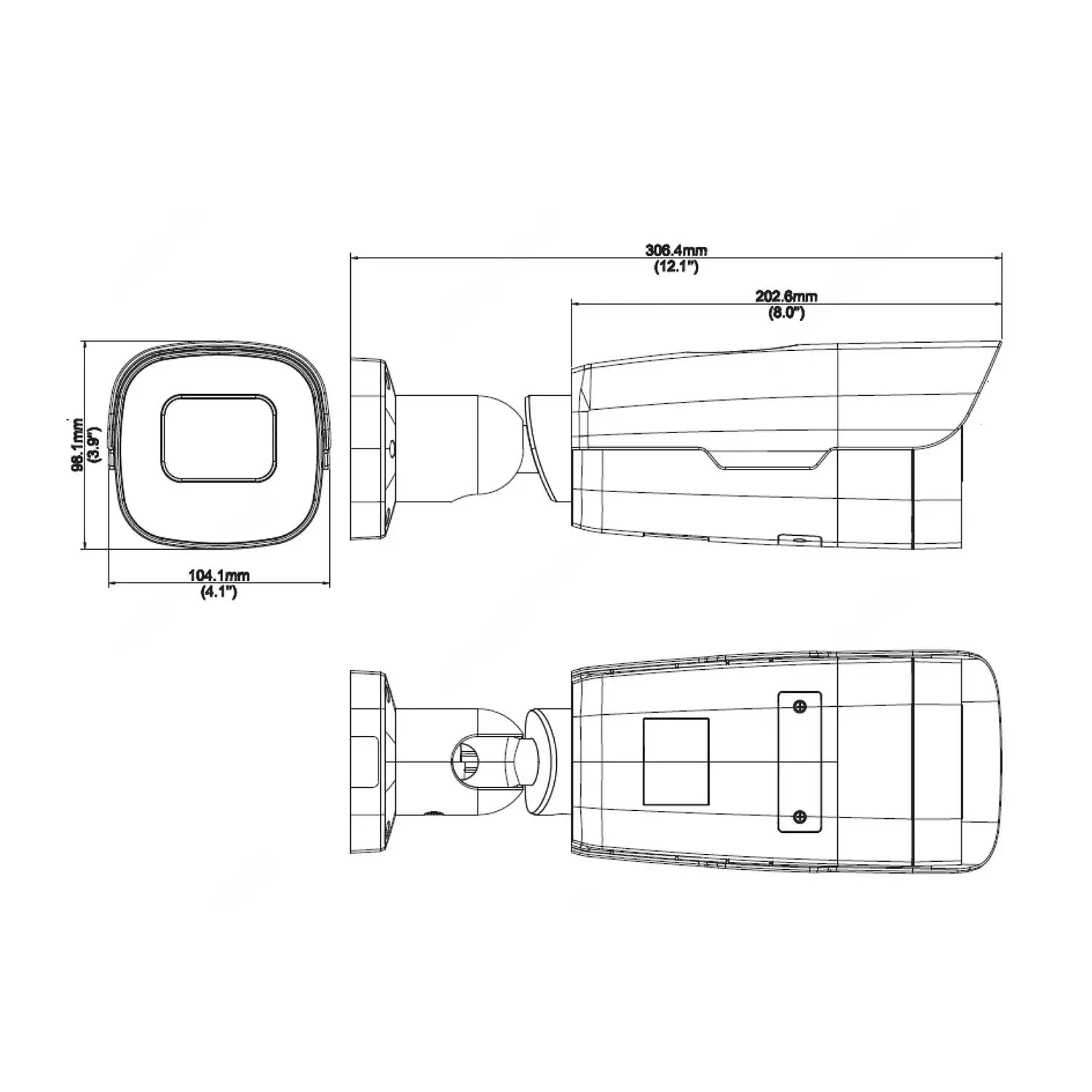 UNIVIEW 4MP/720P HD Dual-Spectrum Thermal Bullet IP Security Camera with Active Deterrence features and a 4mm Fixed Lens