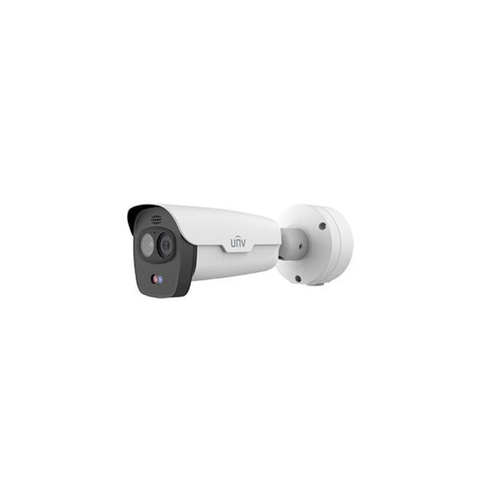 UNIVIEW 4MP/720P HD Dual-Spectrum Thermal Bullet IP Security Camera with Active Deterrence features and a 4mm Fixed Lens